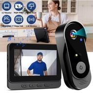 X8 Wireless Doorbell Camera, Rechargeable 2.4G WiFi Smart Visual Doorbell, Modern H Security Doorbel
