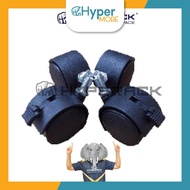 HYPERMORE Caster Wheel Black 40mm x 4pcs Twin Roller Castor Swivel