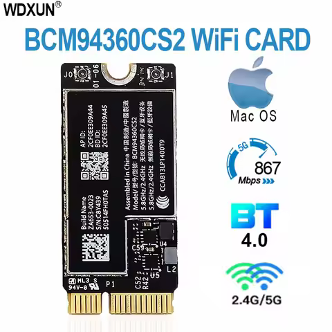 Ngff m.2 a / e key adapter for 12 + 6 pin wireless module bcm94360cs2 bcm943224pciebt2 wifi card hac