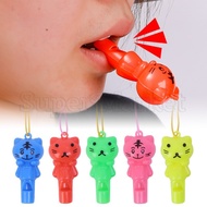 Referee Sport Rugby Whistles / Soccer Basketball Party Training School Cheerleading Tools With Rope / Kids Cheerleading Sports whistle Toys / Plastic  Animal Cat Whistles /