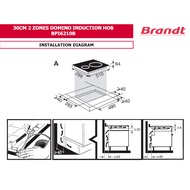 BRANDT BPI6210B 30CM DOMINO INDUCTION HOB
