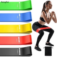 FF  Resistance Band Exercise Workout Bands For Women And Men Stretch Bands For Booty Legs Pilates Fl
