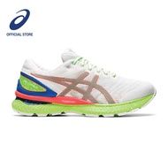 ASICS Men GEL-NIMBUS 22 LITE-SHOW Running Shoes in White/Sunrise Red