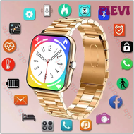 PIEVI Women Gold Smart Watch Men Waterproof Bluetooth Wireless Call Infinite Screen Smart Bracelet 2024 New Watch DIY Watch Face Bands AVBEB