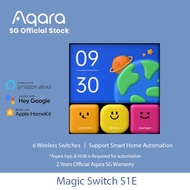 [Aqara SG] Aqara Magic Switch S1E Smart Touch 4inch Screen Panel Full LED Timer Calendar