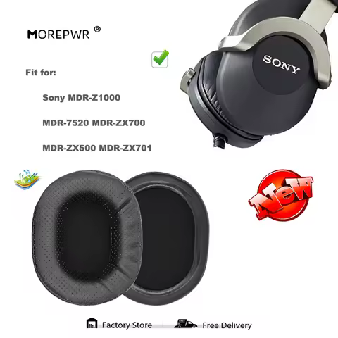 Replacement Ear Pads for Sony MDR Z1000 7520 ZX700 ZX500 ZX701 Headset Parts Leather Cushion Earmuff