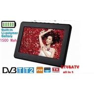 Leadstar 7 Inch Portable Mini tv With Dvb-T2 DTV Analog TV USB Playback DOLBY All In One PCL9