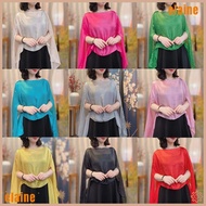 ELAINE Women Shawl, Pure Color Chiffon Evening Prom Cape, Cloak Fashion Scarf Women Girls