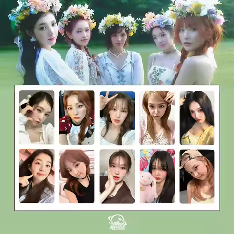 Kpop 5pcs COSMIC Album Star River Special Card Irene Kang Seul Gi Joy Yeri Seung-Wan Fans Collection