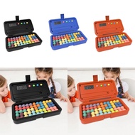 [xdnblun] Beads Puzzle Colorful Beads Puzzle Game with Timer Intelligence IQ Games 3D Puzzle Board G