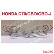Honda cub C70/C 70/GBO/GBOJ/GBO J rear footrest (Chrome) CP