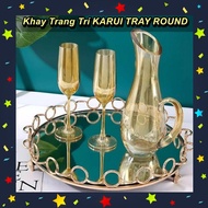 KARUI TRAY ROUND Decorative TRAY (49x49x8cm)