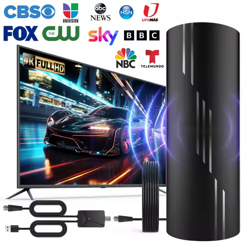 TV Antenna 3000 Miles Range Strongest for Local Channels with Amplifier Signal Booster Waterproof De