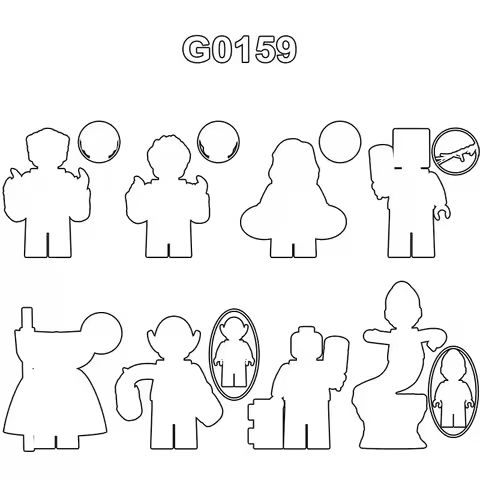 1PCS Figures Building Blocks Series G0159 GH0441 GH0442 GH0443 GH0444 GH0445 GH0446 GH0447 GH0448 Gi