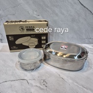 Food box lunch box lunch box clip stainless steel sus 304 zebra 16 cm