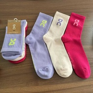 On Logo High Sock 3P Men's and Women's Socks Three Pair Combination Set