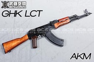 【朱萊工坊】GHK AKM GKM CO2 全鋼製固定實木托 後座力CO2槍-GHKCAKM