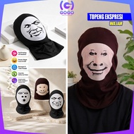 GOGO-C649 Cute Ugly Face Mask Unique Creative Abstract Face Expression Mask / Prank Cosplay Mask Jok