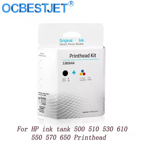 X4E75AA + MOH50AA Printhead Cartridge Compatible GT51 GT52 with Smart Tank 508 511 518 519 531 538 6