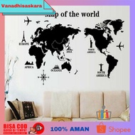 World Map Large World Map Wall Decoration Sticker