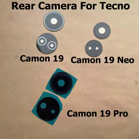 Rear Camera For Tecno Camon 19 Pro Neo Back Camera Glass Lens Cover With Glue Sticker CI6n CI8 CI8n