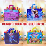 BAG FITS BENTO BOX/BIRTHDAY BAG/BIRTHDAY BAG UK 25X20 ALAS 18/CHILDREN'S BIRTHDAY BAG/CUTE BIRTHDAY 