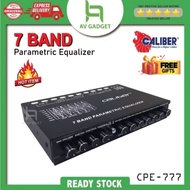 [Free Gift Tweeter&Valve] Caliber Car Pre Amp 7 Band Parametric Equalizer Audio Output Woofer Proton