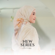 Jilbab Kerudung Paris HARRAMU Motif Ameera Segiempat Voal Premium Hijab Krudung Printing Lasercut