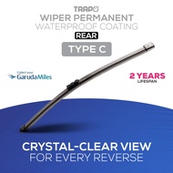 Trapo Rear Car Wiper Permanent Wiper Waterproof Coating Rear Only
