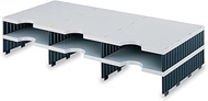 Styro 244023 Modular Sorting System Extension 6 Compartments W723 X D331 X H153mm Grey and Black Ref
