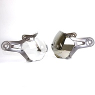 แว่นกันลมมอเตอร์ไซค์แบบย้อนยุค GXT แว่นกันลม GXT288 กระจกเงา ใส เลือกได้ สำหรับผู้ชายและผู้หญิง