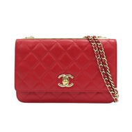 紅色 牛皮 荔枝紋 Trendy CC WOC 肩背包 A80982【CHANEL 香奈兒】 A80982