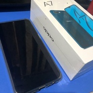 Oppo A7 4GB/64GB biru bekas