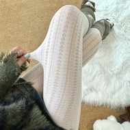 Kave 50D Heart Striped Pantyhose 2025 Autumn Winter Fashion Slim Tights Y2K Girls Lolita Fashion Sto