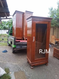 lemari pintu gatungan gamis 200x90x50 lemari gantungan kayu jati lemari pakaian