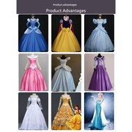 enchanted dress indian gown Sixth Section Cinderella Frozen Elsa Mermaid