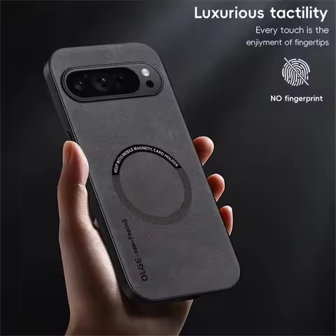 Magnetic Leather Case For Google Pixel 9A 8A 8 7A For Magsafe Shockproof Cover For Google Pixel 9 8 