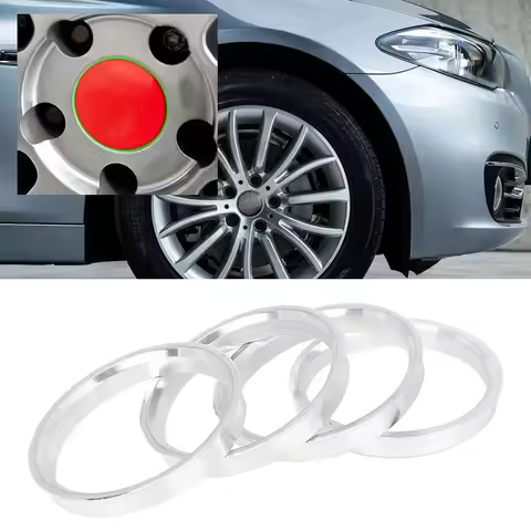 4 Pcs Aluminum Wheel Center Locating Rings For BMW 1 3 4 5 7 Series X1 X3 X4 X6 72.6 Mm Car Wheels T