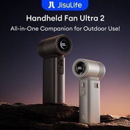 JISULIFE Handheld Fan Ultra 2 Highspeed Portable Fan 9000 mAh Outdoor AllinOne Fan