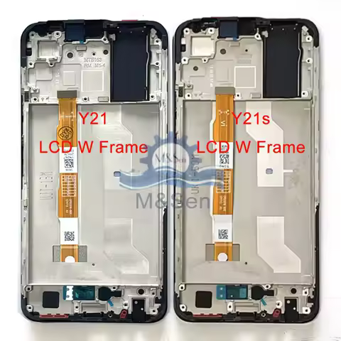 6.51" Original M&Sen For VIVO Y21 LCD V2111 Display Screen +Touch Panel Digitizer Frame For BBK VIVO