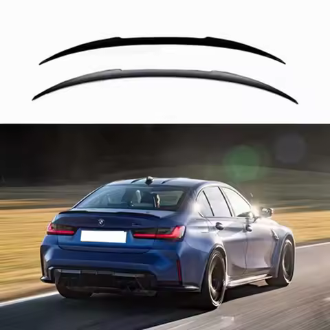 For BMW 3 Series G20 G28&M3 G80 M3 Style Rear Spoiler Trunk wing 2018-2023 ABS Glossy black