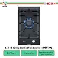 Bosch PRA3A6D70 Serie  8 Domino Gas Hob 30 cm Ceramic, Black