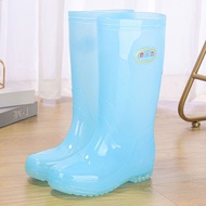 KY/💯Rain Boots Children's High Jelly Transparent Sandals Outdoor Work Kitchen Rain Boots Women's Non-Slip Comfortable Ru
