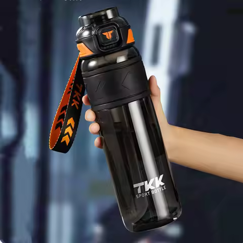 1000ml/1500ml High Quality Tritan Material Water Bottle With Straw Portable Durable Gym Fitness Outd