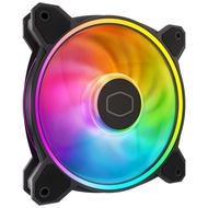 MasterFan MF120 Halo² Fan, Duo-Ring ARGB Gen 2 LED Rings, 120mm 2050rpm Dynamic PWM, Enlarged Fan Bl