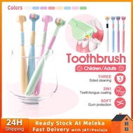 💕Kids /Adult  3 Sided Soft Hair Tooth Toothbrush Ultra Fine Soft Toothbrush Oral Care Safety Teeth B