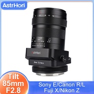 AstrHori 85mm F2.8 Full Frame Macro Tilt-shift Manual Lens for Sony E Nikon Z Fuji X Canon EOS R RF L mount