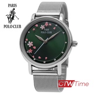 Paris Polo Club นาฬิกาข้อมือผู้หญิง สายสแตนเลส รุ่น PPC-220621T