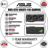 Used ASUS ROG-STRIX-GTX1080Ti-11G-GAMING Graphics Card, Desktop Gaming GPU, 1-Year Store Warranty