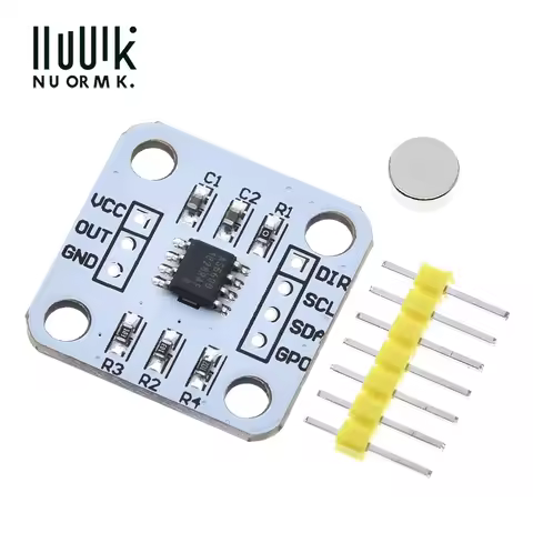 AS5600 Magnetic Encoder 12bit 3.3V High Precision Magnetic Induction Angle Measurement Sensor Module